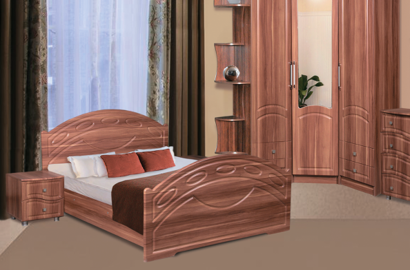 Клеопатра Кровать МДФ с Матрасом в Подарок/Разные Цвета и Размеры