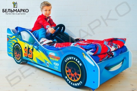 Детская кровать-тачка ТАЧКА СИНЯЯ