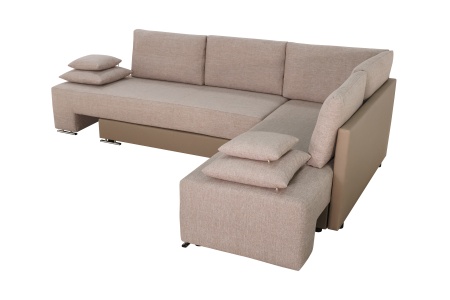 Диван угловой трансформер Премьер светло-бежевый