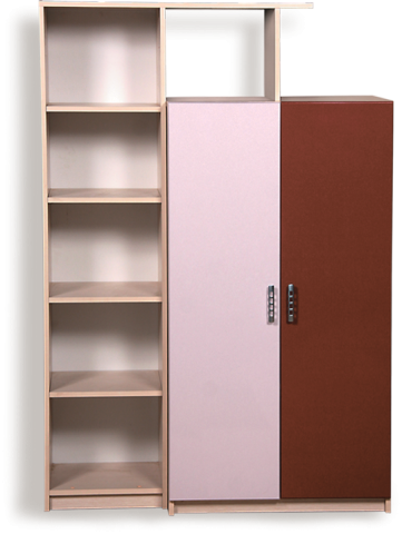 Архимед Шкаф Комбинированный А-8 МДФ (Ш-1090 х В-1590 х Г-440мм)/Разные Цвета