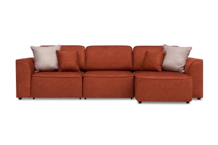 Диван угловой еврокнижка Имир MODOOL 2 оранжевый