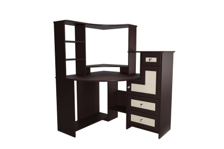 Компьютерный стол "Мебелайн-7" (системный блок слева)