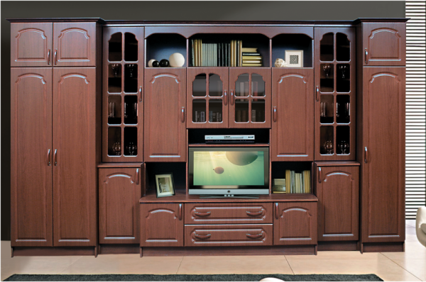 Каприз Гостиная МДФ/Разные Цвета (Ш-3600 х Г-500 х В-2100 мм)