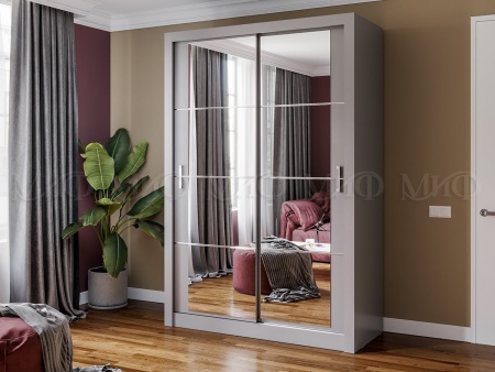 Шкаф-Купе Неаполь Серый (Ш-1500 × В-2200 × Г-616 мм)