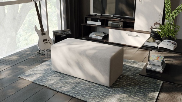 Пуф Тип 7 (Велюр Бежевый)