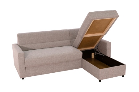 Диван угловой дельфин Виктория 2-1 светло-бежевый