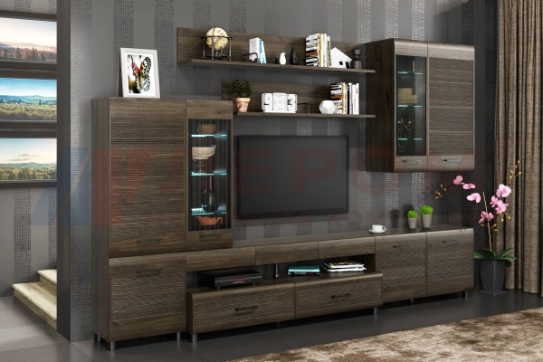 Гостиная-Стенка Камелия №4 (В-2172 х Ш-3240 х Г-452 мм)