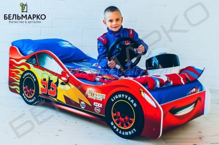 Детская кровать-тачка ТАЧКА КРАСНАЯ
