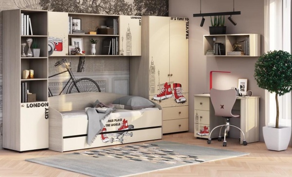 Комод Мийа-3 КМ-008/Разные Цвета (Ш-975 х В-735 х Г-445 мм)