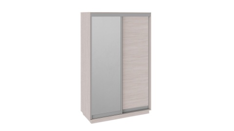 Шкаф-Купе 2-х Дверный с Зеркалом Румер Мадлен Ясень Шимо (Ш-1400 х В-2200 х Г-600 мм)