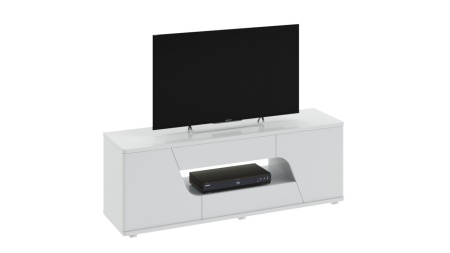 Тумба ТВ тип 5 «Diamond» (Белый глянец)/Ш-1402 × В-493 × Г-395 мм