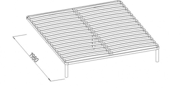 Основание Глазов 350 с гибкими ламелями (металл)