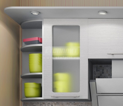 Анна Кухня Угловая 2170*1170 Онденс/Синий