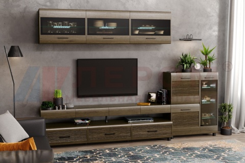 Гостиная-Стенка Камелия №12 (В-2172 х Ш-3060 х Г-452 мм)