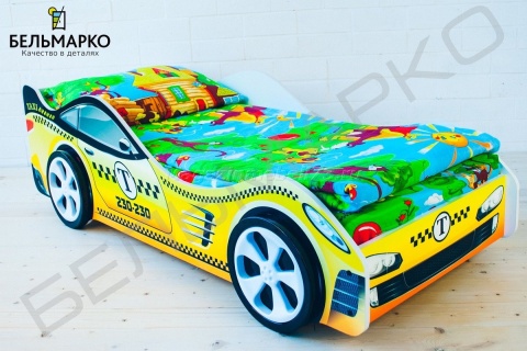Детская кровать-тачка ТАКСИ